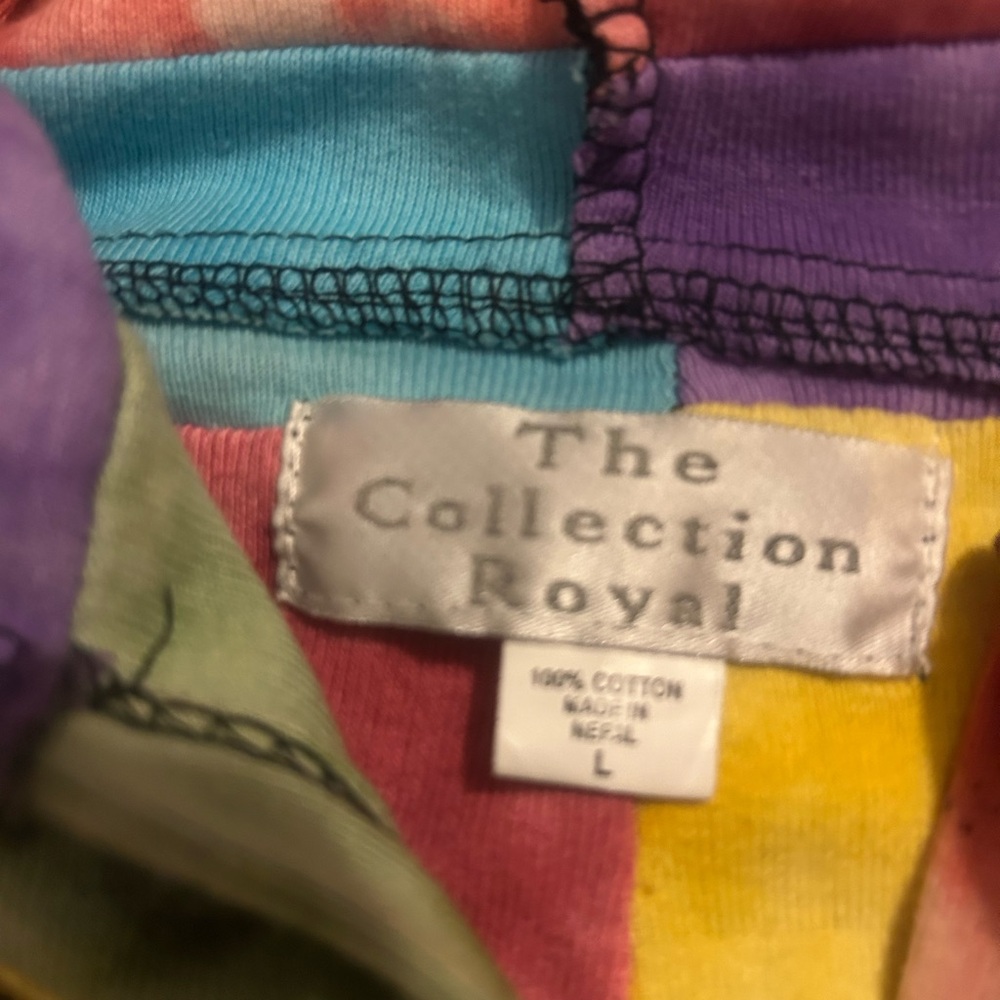 Multicolor Patchwork Boho Hippie Jacket, Hooded C… - image 4